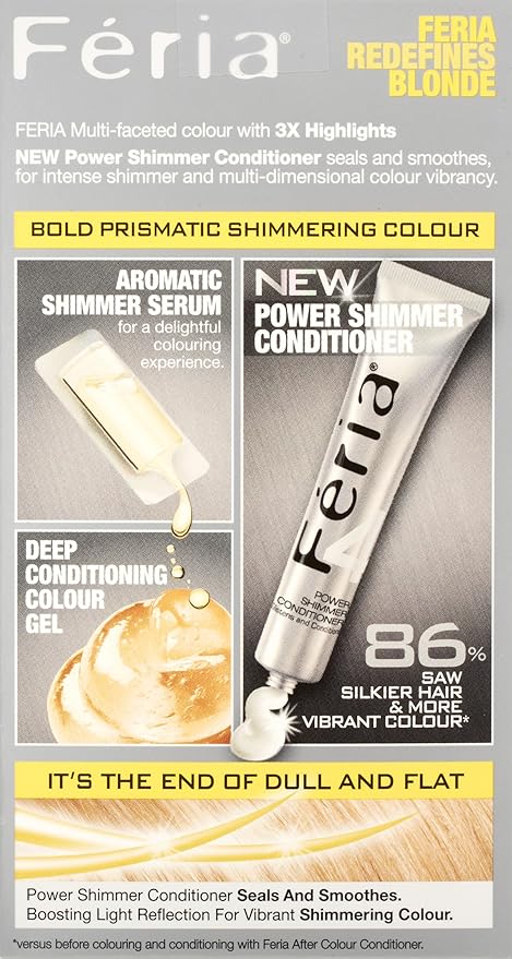 L'Oreal Paris Feria Multi-Faceted Shimmering Color, 110 Starlet (Very Light Beige Blonde)