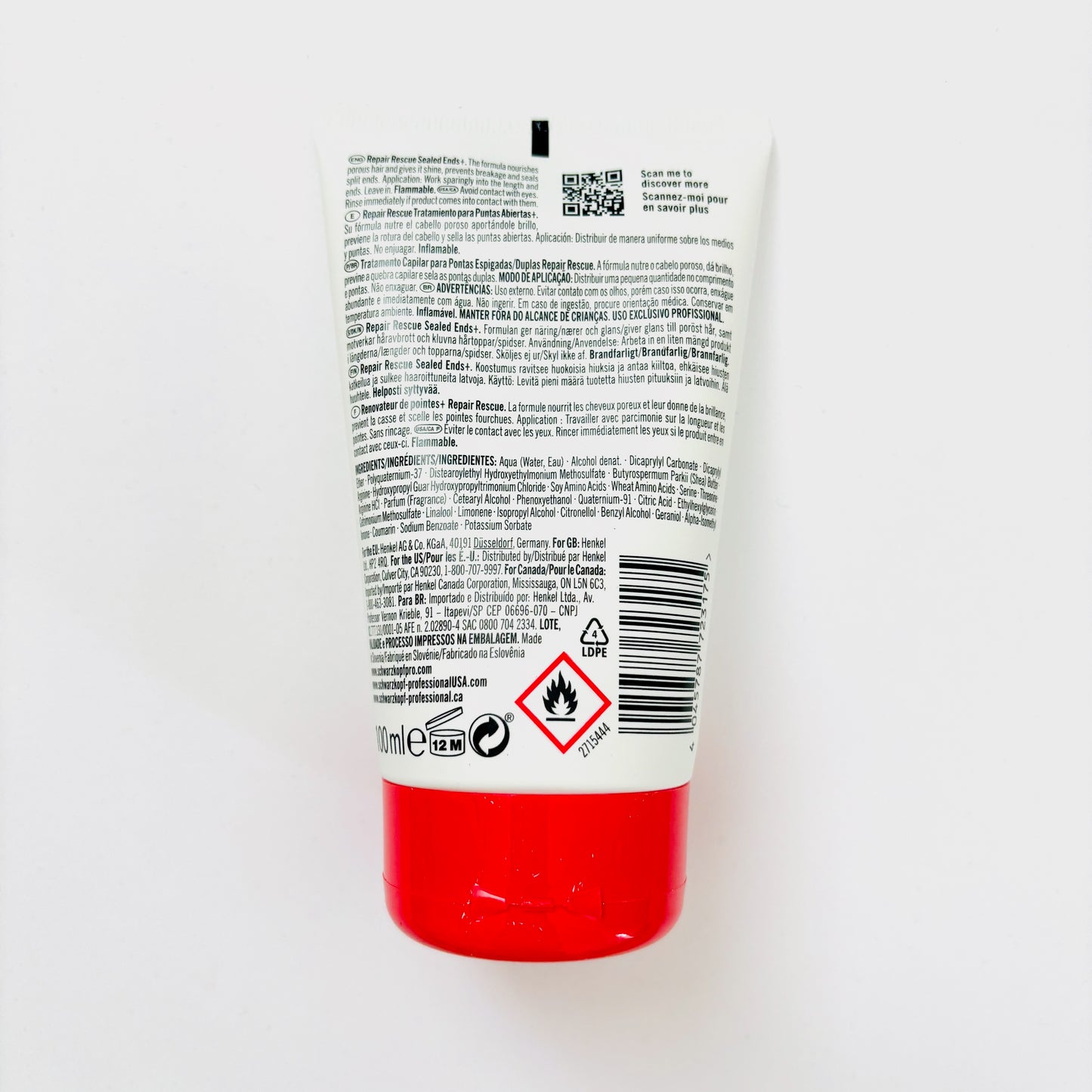 Schwarzkopf BC BONACURE Peptide Repair Rescue Sealed Ends, 2.5-Ounce, Packaging May Vary