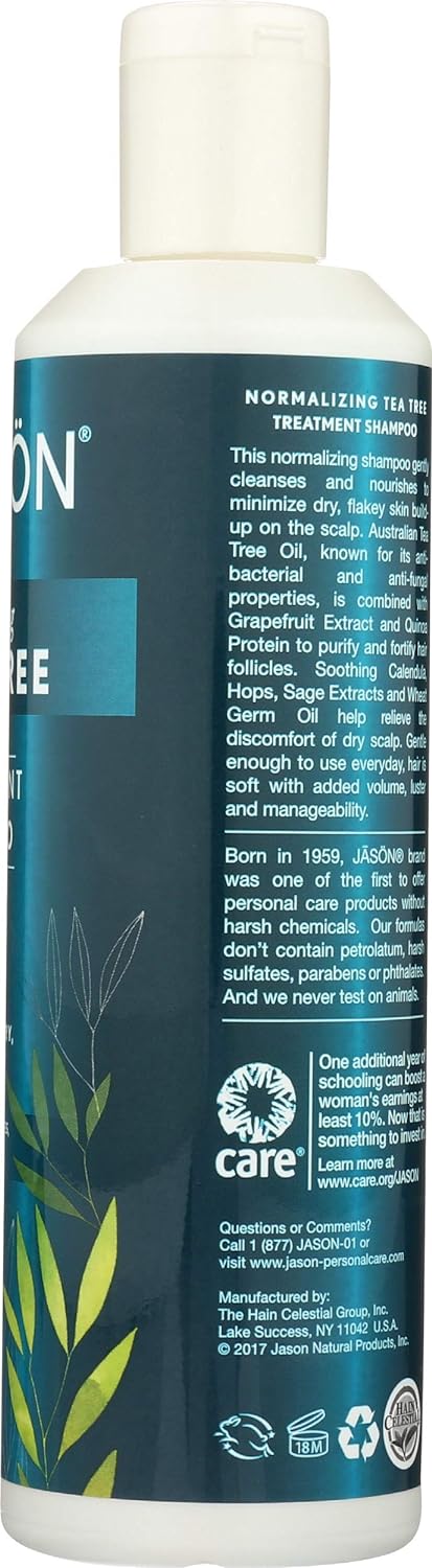 Jason Natural Cosmetics Tea Tree Oil Shampoo, 17.5 oz